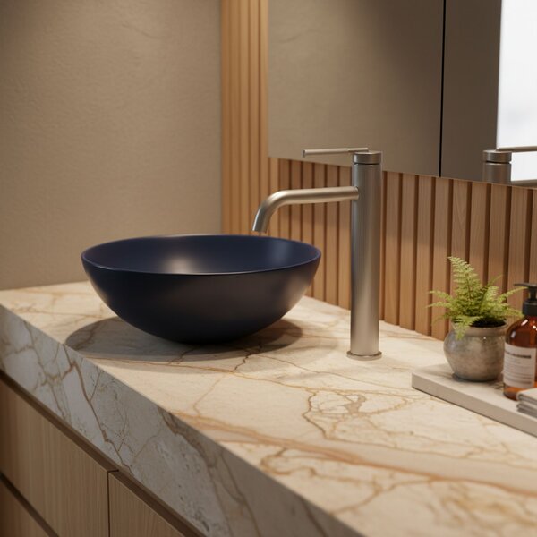 Bathroom faucet Rea Argon Brush Nickel high