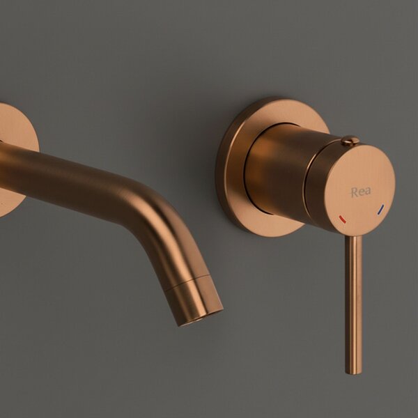 Wall Mounted faucet Rea Clif Brush Copper