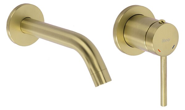 Wall Mounted faucet Rea Clif Brush Gold