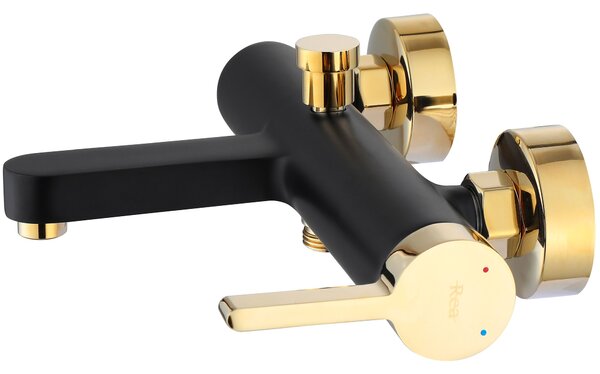 Bath faucet REA Polo Black Gold