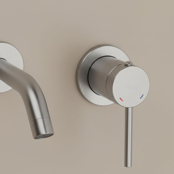 Wall Mounted faucet Rea Clif Brush Nickle