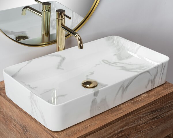 Countertop Basin Rea Denis Shiny Marmo