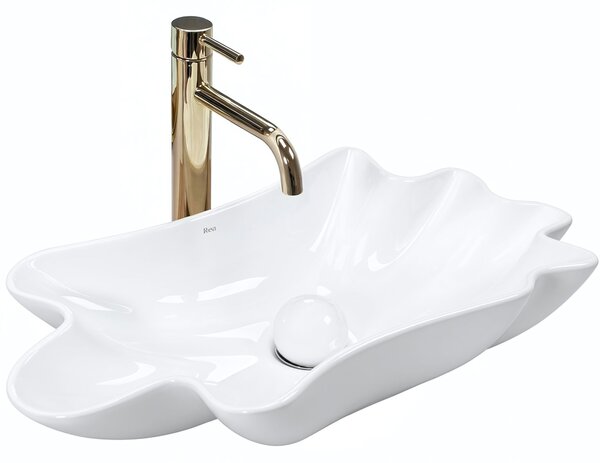 Countertop washbasin REA Infinity + Plug Click-Clack
