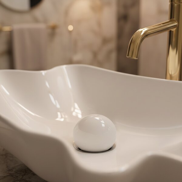 Countertop washbasin REA Infinity + Plug Click-Clack