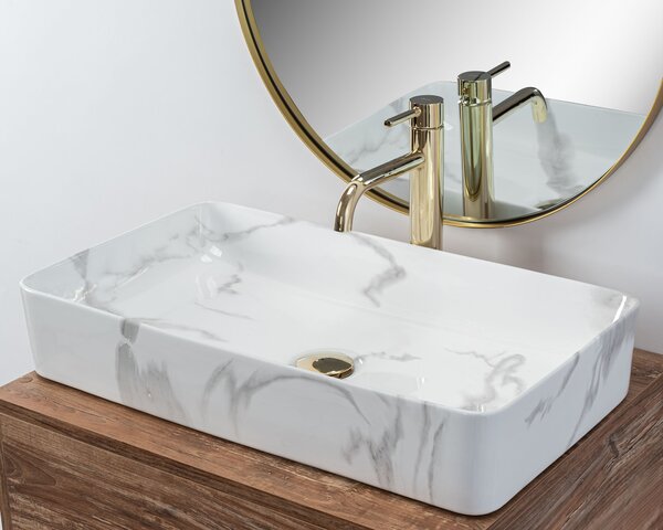 Countertop Basin Rea Denis Shiny Marmo