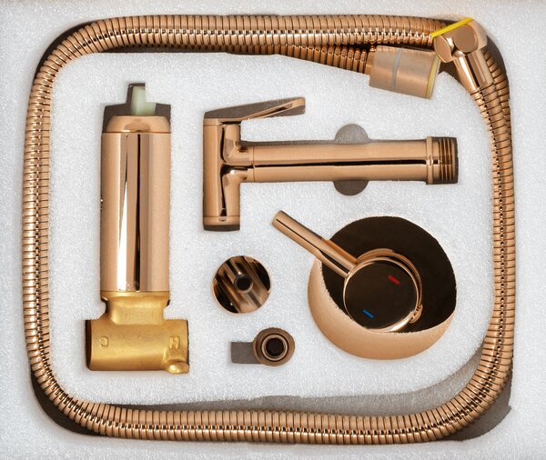 Bidet faucet Lungo Loop Copper