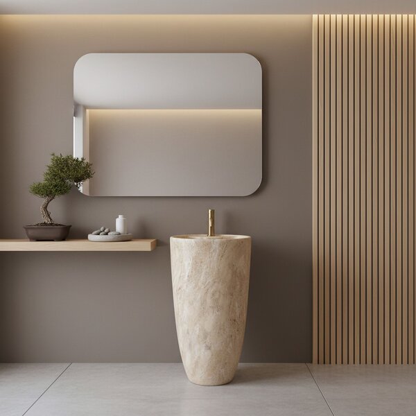 Freestanding ceramic basin Anya Savana Matt