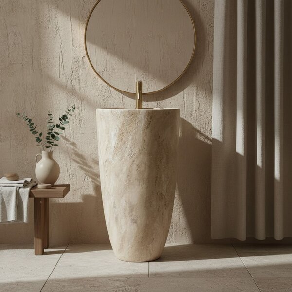 Freestanding ceramic basin Anya Savana Matt