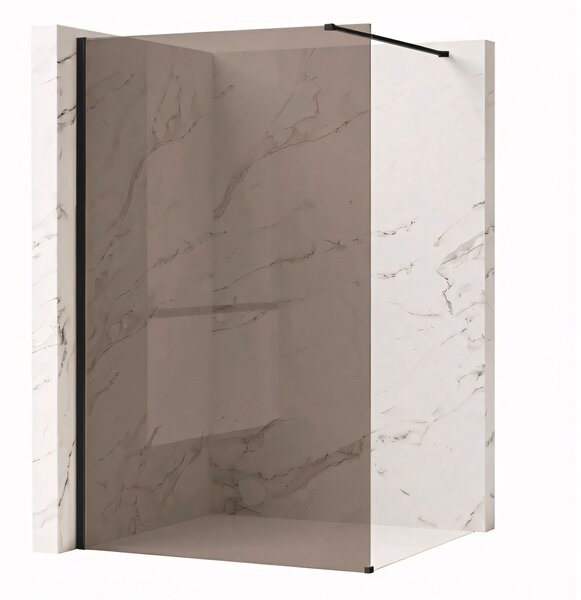 Shower screen Rea Flexi Brown / Black 120