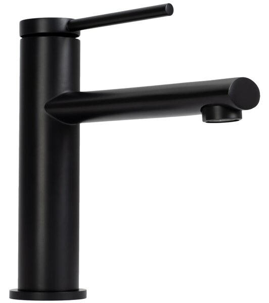 Bathroom faucet Rea Oval Black Low