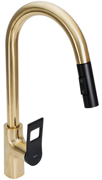 Kitchen faucet Rea SOUL Gold Black