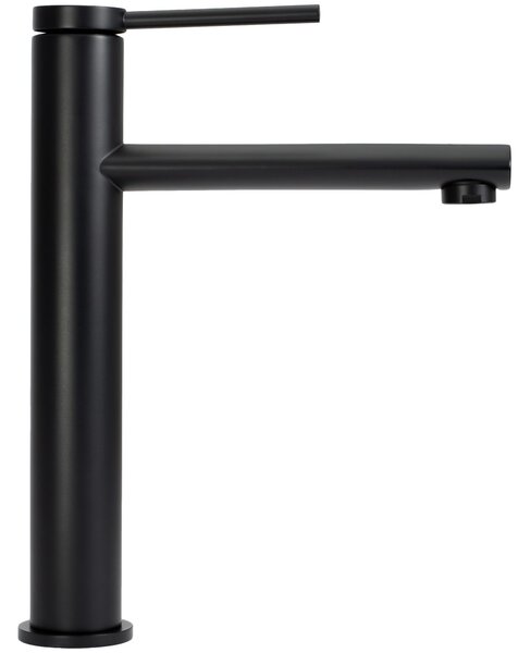 Bathroom faucet Rea Oval Black High