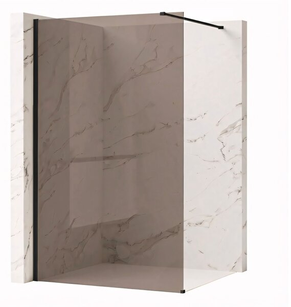 Shower screen Rea Flexi Brown / Black 120