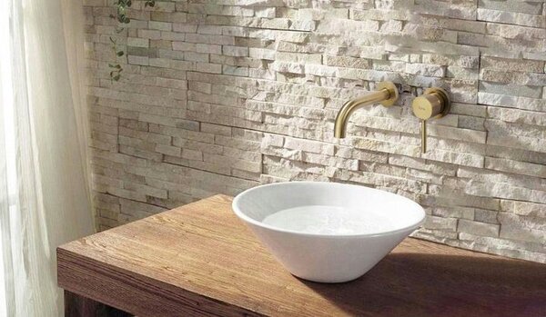 Wall Mounted faucet Rea Lungo Gold Mat + BOX