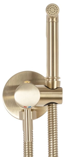 Bidet faucet Lungo Loop Gold Brush