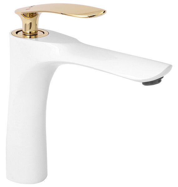 Bathroom faucet Rea Orbit White Gold Low