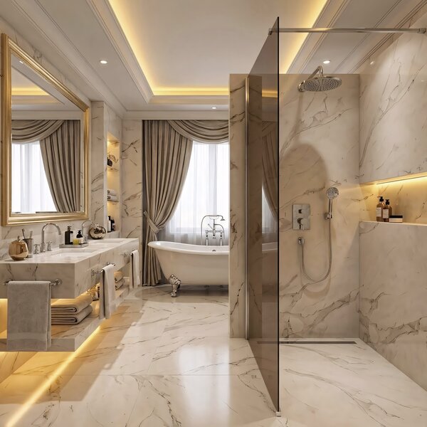 Shower screen Rea Flexi Brown / Chrome 120