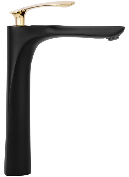 Bathroom faucet Rea Orbit Black Gold high