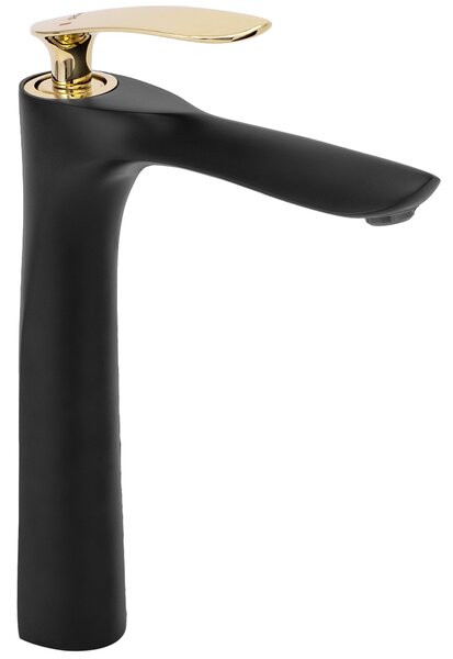 Bathroom faucet Rea Orbit Black Gold high