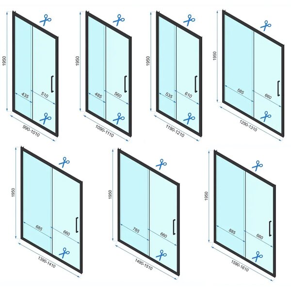 Shower enclosure REA Rapid Slide Chrome