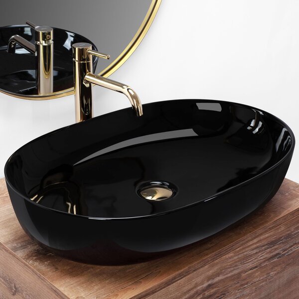 Ceramic Countertop Basin Rea CLEO Black