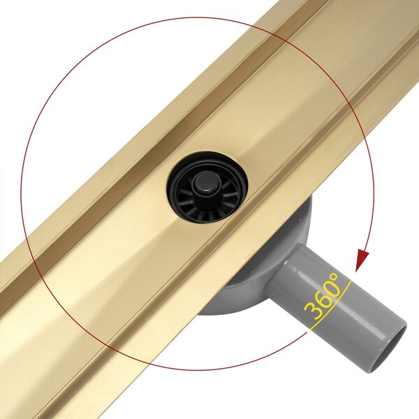 Linear drainage Rea Greek PRO MIRROR GOLD 60