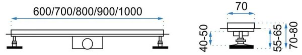 Linear drainage Rea Bubble 90