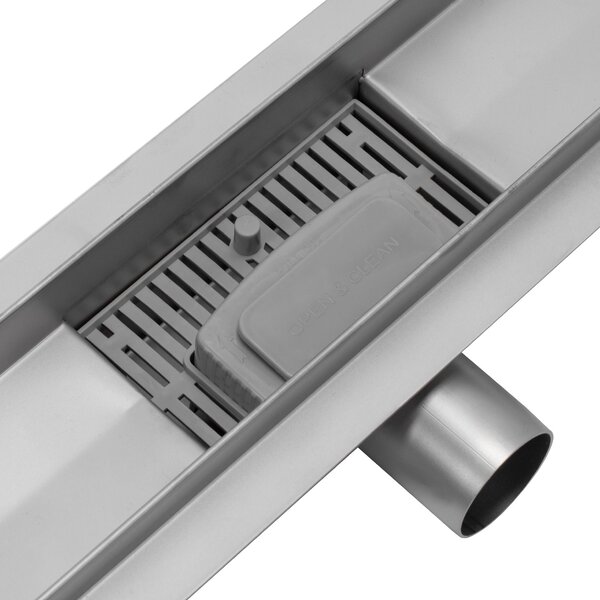 Linear drainage REA PURE NEO NICKEL BRUSH INOX 50