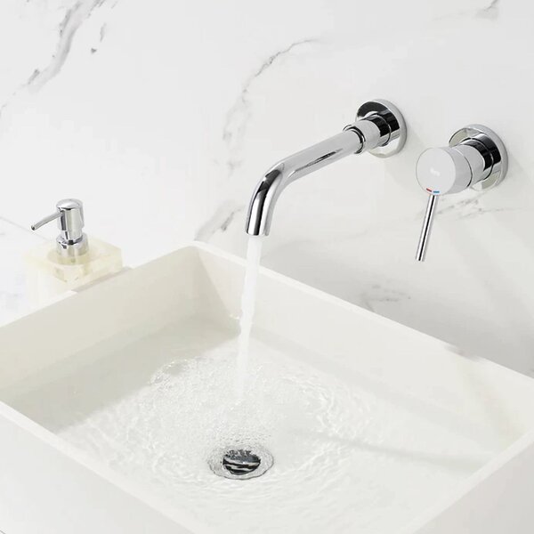 Wall Mounted faucet Rea Lungo LONG CHROM+ BOX