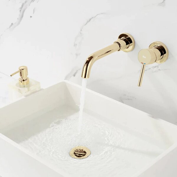 Wall Mounted faucet Rea Lungo LONG Gold + BOX
