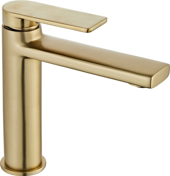 Bathroom faucet Rea Verso Brush Gold low