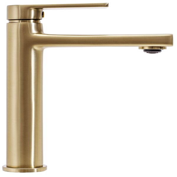 Bathroom faucet Rea Verso Brush Gold low