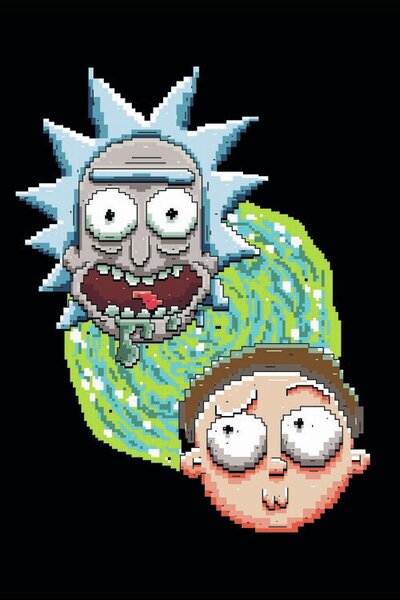 Art Poster Rick and Morty - Iconic Duo, (26.7 x 40 cm)