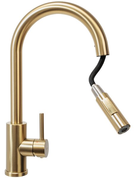Kitchen faucet Fresh brush gold