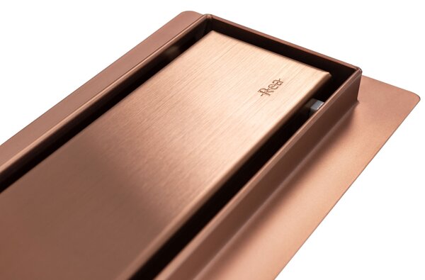 Linear drain Rea Pure Neo brushed copper 60