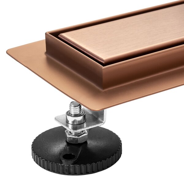 Linear drain Rea Pure Neo brushed copper 60