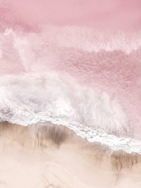 Art Photography Aerial Pink Sea, Sisi & Seb, (30 x 40 cm)
