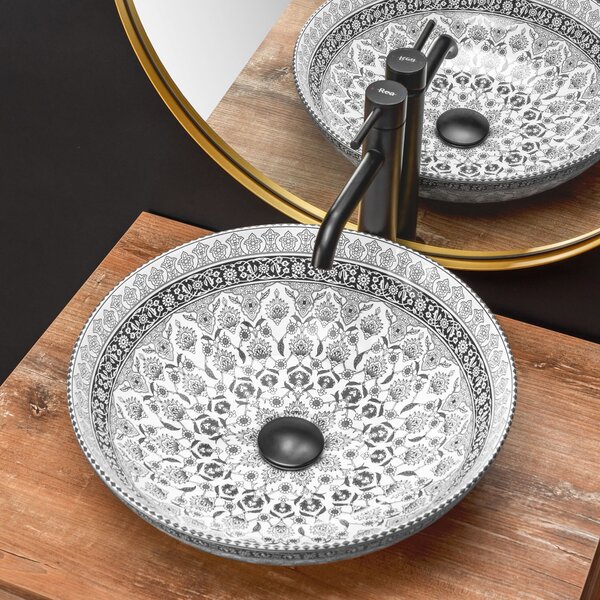 Countertop washbasin Rea Arte dark grey