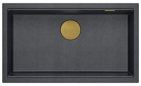 Granite sink Logan 110 Black Metallic