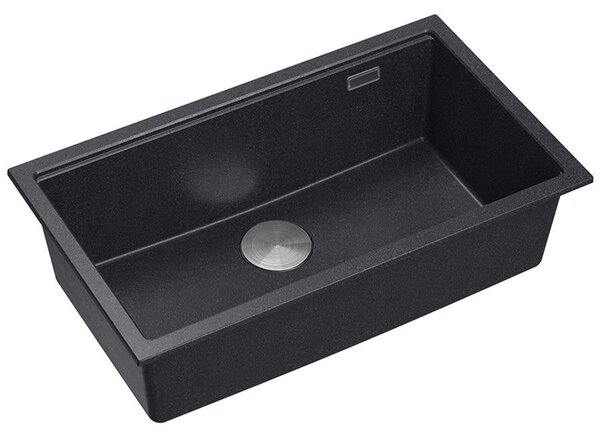 Granite sink Logan 110 Black Metallic