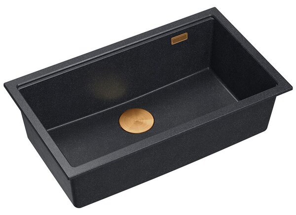 Granite sink Logan 110 Black Metallic