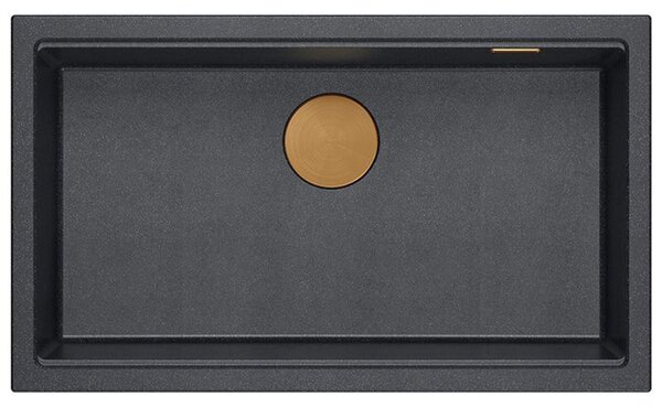 Granite sink Logan 110 Black Metallic