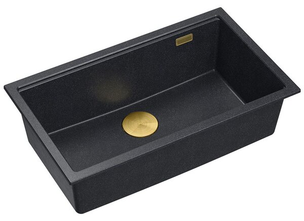 Granite sink Logan 110 Black Metallic