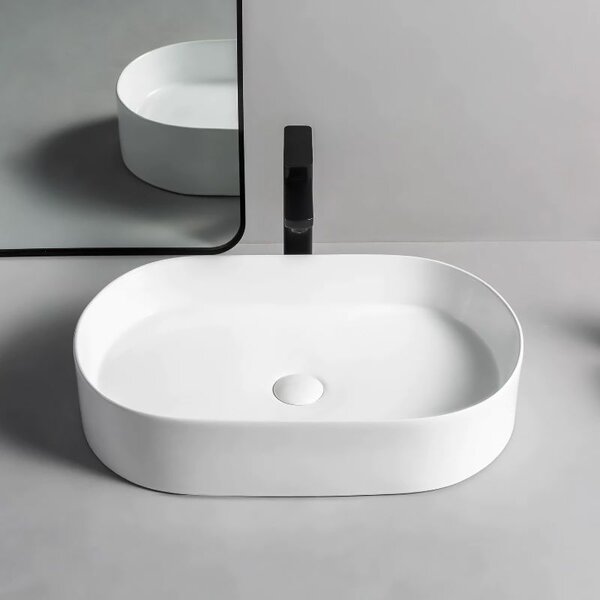 Ceramic Countertop Basin Rea Nadia 60