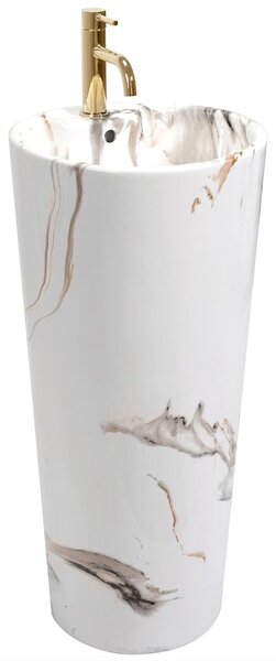 Freestanding ceramic basin Blanka Marble