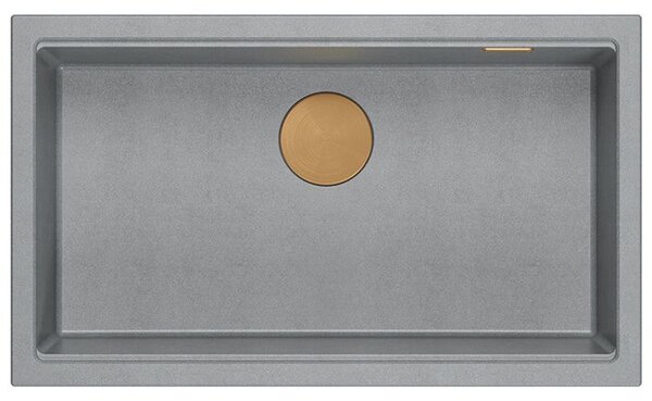 Granite sink Logan 110 Grey Metallic