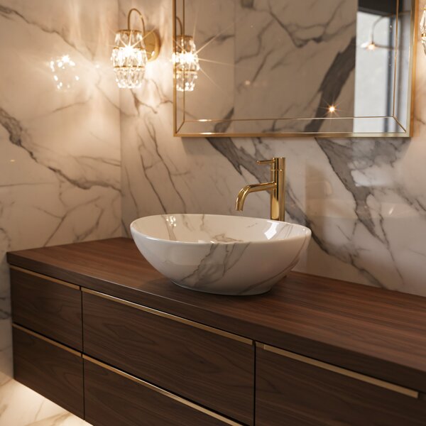 Countertop Basin Rea Sofia Shiny Aiax