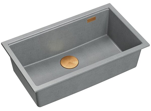 Granite sink Logan 110 Grey Metallic
