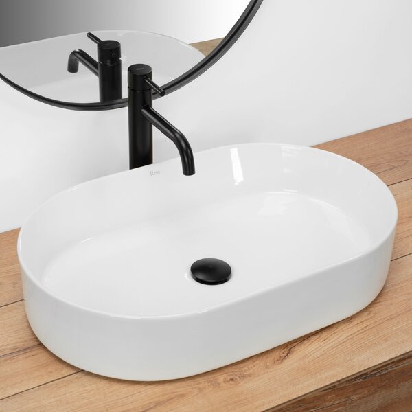 Ceramic Countertop Basin Rea Nadia 60