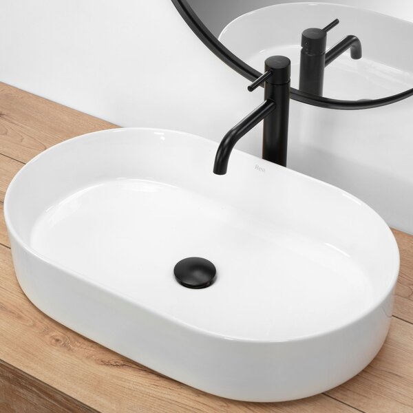 Ceramic Countertop Basin Rea Nadia 60